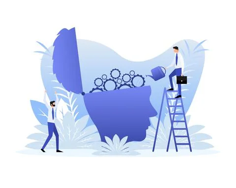 Creative concept idea. Creative vector illustration. Team work concept Stock Illustration