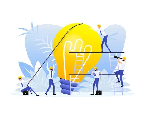 Creative concept idea. Creative vector illustration. Team work concept 스톡 일러스트