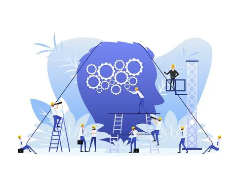 Creative concept idea. Creative vector illustration. Team work concept 스톡 일러스트