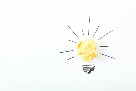 Creative concept idea, a new idea. Fotos Stock