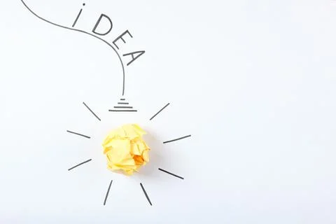 Creative concept idea, a new idea. Stock Photos