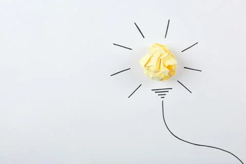 Creative concept idea, a new idea. Stock Photos