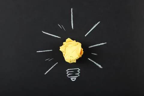 Creative concept idea, a new idea. Stockfoto's