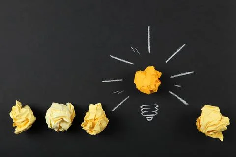 Creative concept idea, a new idea. Stock-Fotos