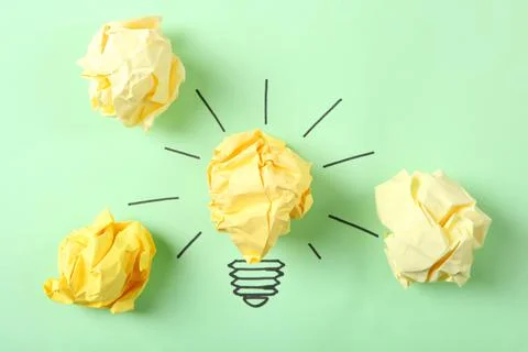 Creative concept idea, a new idea. Photos