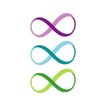 Creative concept of infinity logo design vector illustrations Stock Illustration