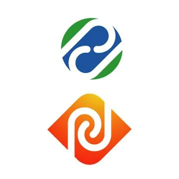 Creative concept of loop infinity logo design vector illustrations イラスト素材