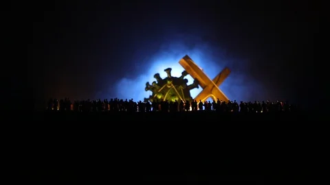 Creative concept of manipulation with coronavirus 스톡 동영상 128782711