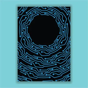 Creative concept meta blue and black scheme texture Stock Illustration