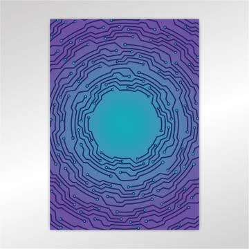 Creative concept meta blue purple  scheme Stock Illustration