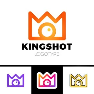 Creative concept for photography studio. Modern logo design layout with camer 库存插图