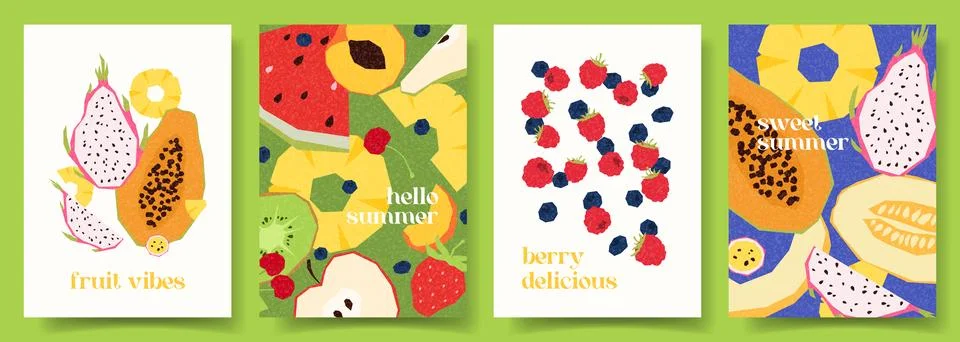 Creative concept of summer banner Stock Illustration