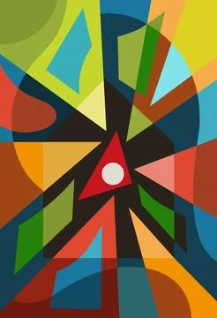Creative concept of summer bright and juicy cards set. Modern abstract art de Stock Illustration