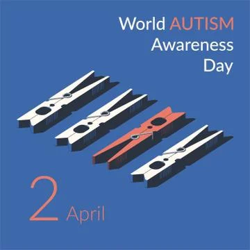 Creative concept vector illustration for World Autism awareness day. Stock Illustration