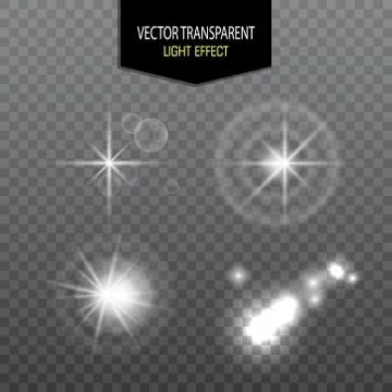 Creative concept Vector set of glow light effect stars bursts with sparkles Stock Illustration