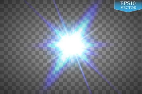 Creative concept Vector set of glow light effect stars bursts with sparkles Stock Illustration