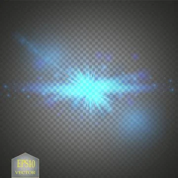 Creative concept Vector set of glow light effect stars bursts with sparkles Stock Illustration