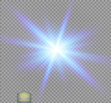 Creative concept Vector set of glow light effect stars bursts with sparkles Stock Illustration