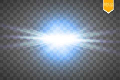 Creative concept Vector set of glow light effect stars bursts with sparkles Stock Illustration