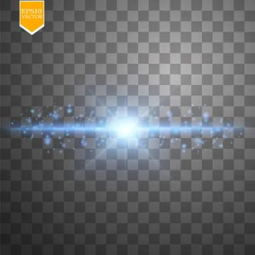 Creative concept Vector set of glow light effect stars bursts with sparkles Stock Illustration