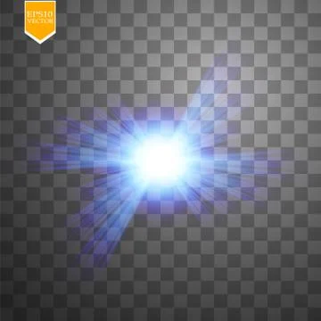 Creative concept Vector set of glow light effect stars bursts with sparkles Stock Illustration