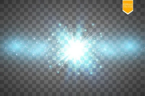 Creative concept Vector set of glow light effect stars bursts with sparkles Stock Illustration