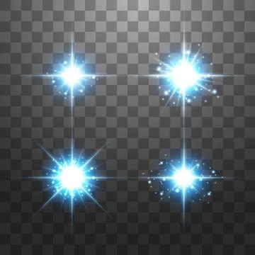 Creative concept Vector set of glow light effect stars bursts with sparkles 스톡 일러스트