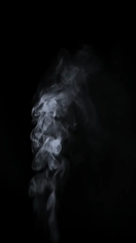 A creative, conceptual image of white, swirling smoke Видео 344686436