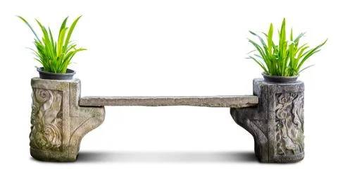 Creative concrete chair Stock Photos