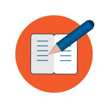 Creative Content Writing, Blogging Post, Digital Media Flat icon Illustration Illustrazione stock