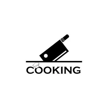 Creative cooking logo design, cooking courses logo design, Logo Template isol Stock Illustration