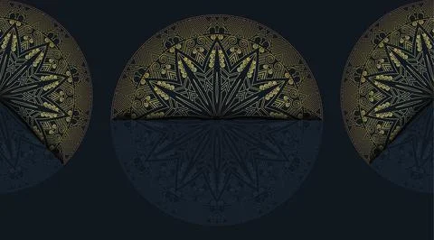 Creative cool gradient luxury color mandala art background template Stock-Illustration