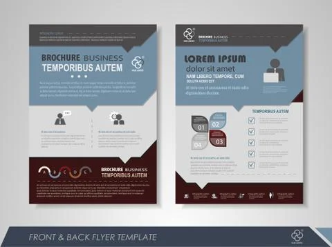 Creative corporate brochures Stock Illustration