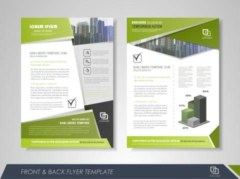 Creative corporate brochures Stock Illustration