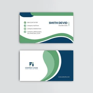 Creative corporate business card vector template Stock Illustration