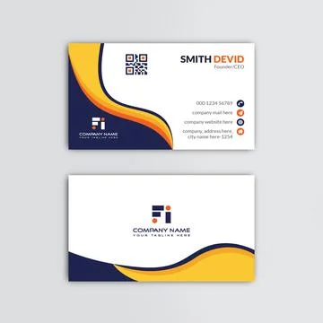 Creative corporate business card vector template Stock Illustration