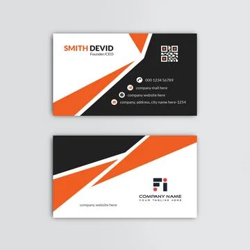 Creative corporate business card vector template Stock Illustration