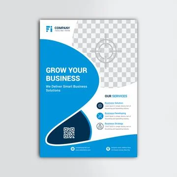 Creative corporate flyer vector template design Stock Illustration