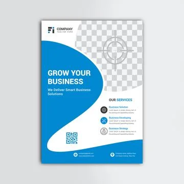 Creative corporate flyer vector template design 스톡 일러스트