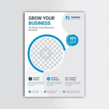 Creative corporate flyer vector template design Stock Illustration