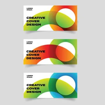 Creative Cover design abstract for web and social Stock Illustration