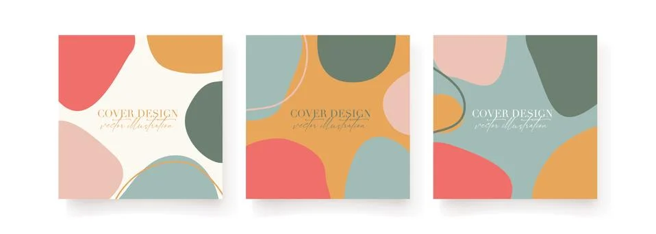 Creative cover design vector for social media posts, story and photos Illustrazione stock