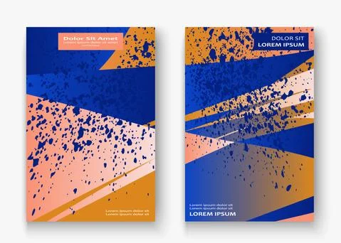 Creative cover frame design paint explosion splatter vector illustration. Neo Stock Illustration