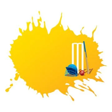 Creative cricket promotion poster deign Ilustração Stock