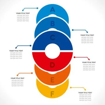 Creative cricle info-graphics design concept vector Stock Illustration