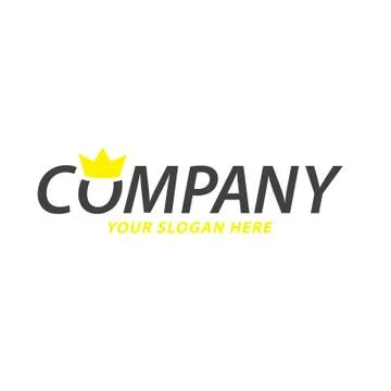 Creative crown logo design Stock Illustration