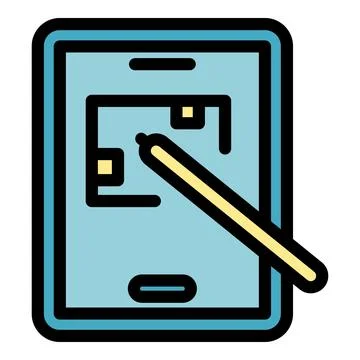 Creative curve icon vector flat Stock Illustration