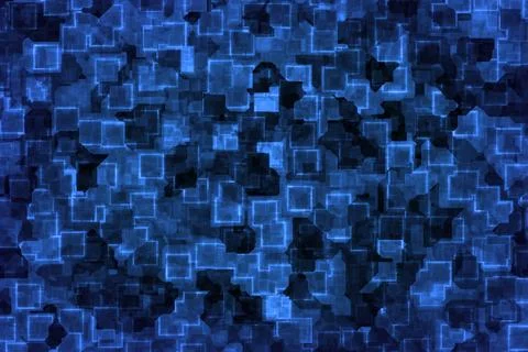 Creative cute blue tech digital shining computer art texture or background Illustrazione stock