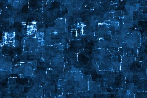 Creative cute blue technology optic glow digital art background illustration Stock Illustration