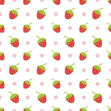 Creative Cute fruit vector pattern Stock Illustration